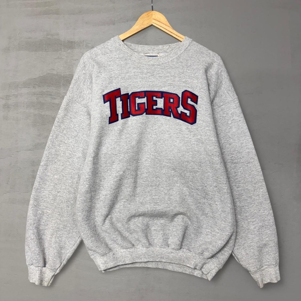 Vintage Memphis State‎ University Tigers Sweatshirt Grey Large